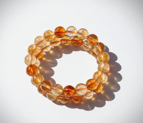 Citrine Crystal Bracelet — 14mm–16mm AAA Grade — Ascendia Nexus