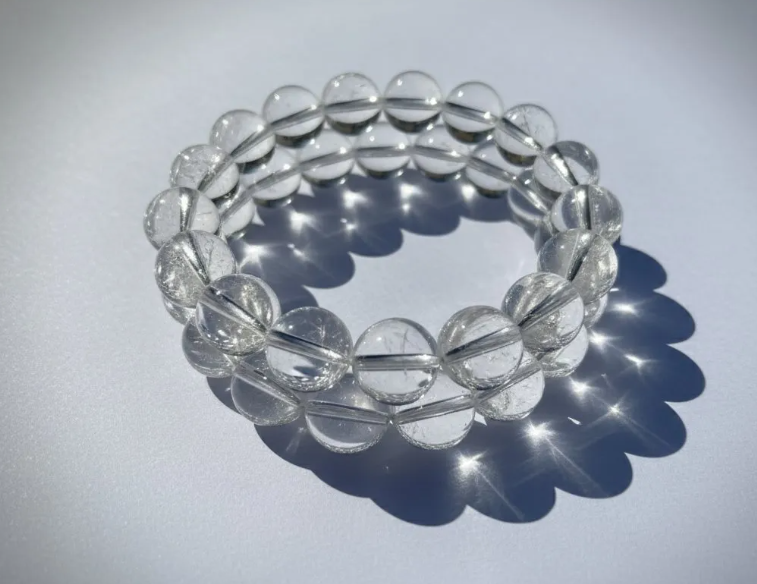 Clear Quartz Crystal Bracelet — 14mm–16mm AAA Grade — Ascendia Nexus