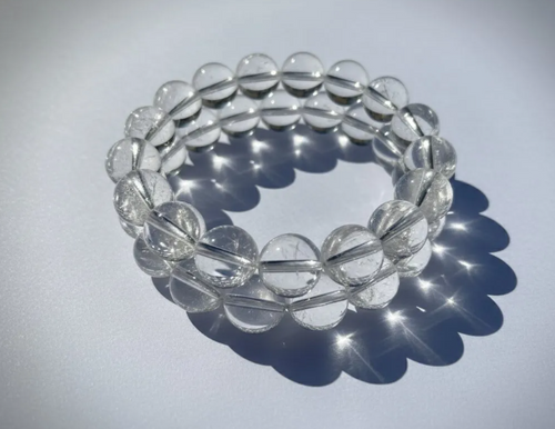 Clear Quartz Crystal Bracelet — 14mm–16mm AAA Grade — Ascendia Nexus