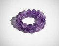 Purple Amethyst Crystal Bracelet — 14mm AAA Grade — Ascendia Nexus